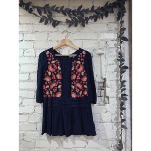 Floral Embroidered Blouse